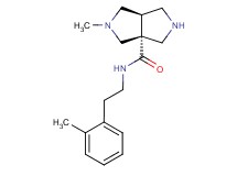 (3aR*,6aR*)-2-methyl-N-[2-(2-methylphenyl)ethyl]hexahydropyrrolo[3,4-c]pyrrole-3a(1H)-carboxamide