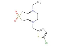 (4aS*,7aR*)-1-[(5-chloro-2-thienyl)methyl]-4-ethyloctahydrothieno[3,4-b]pyrazine 6,6-dioxide