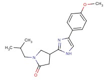 1-isobutyl-4-[4-(4-methoxyphenyl)-1H-imidazol-2-yl]-2-pyrrolidinone