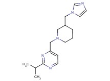 4-{[3-(1H-imidazol-1-ylmethyl)piperidin-1-yl]methyl}-2-isopropylpyrimidine