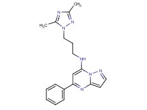 N-[3-(3,5-dimethyl-1H-1,2,4-triazol-1-yl)propyl]-5-phenylpyrazolo[1,5-a]pyrimidin-7-amine