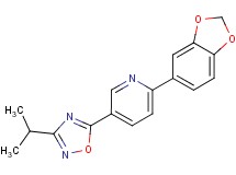 2-(1,3-benzodioxol-5-yl)-5-(3-isopropyl-1,2,4-oxadiazol-5-yl)pyridine