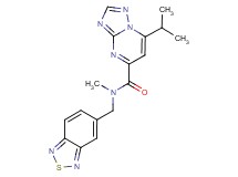 N-(2,1,3-benzothiadiazol-5-ylmethyl)-7-isopropyl-N-methyl[1,2,4]triazolo[1,5-a]pyrimidine-5-carboxamide