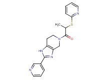 2-pyridin-3-yl-5-[2-(pyridin-2-ylthio)propanoyl]-4,5,6,7-tetrahydro-1H-imidazo[4,5-c]pyridine