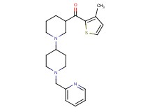 (3-methyl-2-thienyl)[1'-(2-pyridinylmethyl)-1,4'-bipiperidin-3-yl]methanone