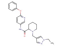 1-[(1-ethyl-1H-pyrazol-4-yl)methyl]-N-(6-phenoxy-3-pyridinyl)-2-piperidinecarboxamide