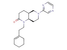 (4aS*,8aR*)-1-(2-cyclohex-1-en-1-ylethyl)-6-pyrazin-2-yloctahydro-1,6-naphthyridin-2(1H)-one