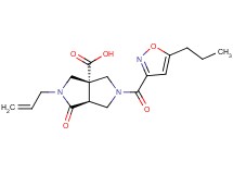 (3aR*,6aS*)-2-allyl-1-oxo-5-[(5-propylisoxazol-3-yl)carbonyl]hexahydropyrrolo[3,4-c]pyrrole-3a(1H)-carboxylic acid