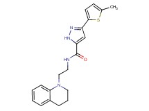 N-[2-(3,4-dihydro-1(2H)-quinolinyl)ethyl]-3-(5-methyl-2-thienyl)-1H-pyrazole-5-carboxamide