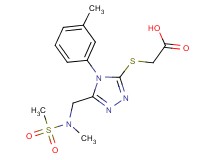 {[5-{[methyl(methylsulfonyl)amino]methyl}-4-(3-methylphenyl)-4H-1,2,4-triazol-3-yl]thio}acetic acid