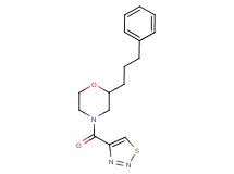 2-(3-phenylpropyl)-4-(1,2,3-thiadiazol-4-ylcarbonyl)morpholine
