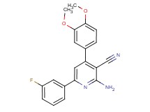 2-amino-4-(3,4-dimethoxyphenyl)-6-(3-fluorophenyl)nicotinonitrile