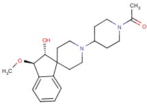 (2R*,3R*)-1'-(1-acetyl-4-piperidinyl)-3-methoxy-2,3-dihydrospiro[indene-1,4'-piperidin]-2-ol