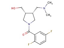 {(3R*,4R*)-1-(2,5-difluorobenzoyl)-4-[(dimethylamino)methyl]-3-pyrrolidinyl}methanol