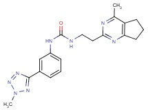 N-[2-(4-methyl-6,7-dihydro-5H-cyclopenta[d]pyrimidin-2-yl)ethyl]-N'-[3-(2-methyl-2H-tetrazol-5-yl)phenyl]urea