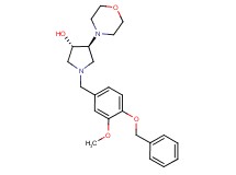 (3S*,4S*)-1-[4-(benzyloxy)-3-methoxybenzyl]-4-(4-morpholinyl)-3-pyrrolidinol