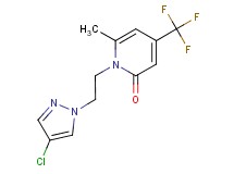 1-[2-(4-chloro-1H-pyrazol-1-yl)ethyl]-6-methyl-4-(trifluoromethyl)pyridin-2(1H)-one