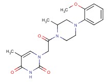 1-{2-[4-(2-methoxyphenyl)-2-methyl-1-piperazinyl]-2-oxoethyl}-5-methyl-2,4(1H,3H)-pyrimidinedione