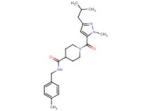 1-[(3-isobutyl-1-methyl-1H-pyrazol-5-yl)carbonyl]-N-(4-methylbenzyl)-4-piperidinecarboxamide