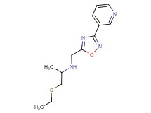 1-(ethylthio)-N-[(3-pyridin-3-yl-1,2,4-oxadiazol-5-yl)methyl]propan-2-amine