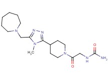 N-(2-{4-[5-(azepan-1-ylmethyl)-4-methyl-4H-1,2,4-triazol-3-yl]piperidin-1-yl}-2-oxoethyl)urea