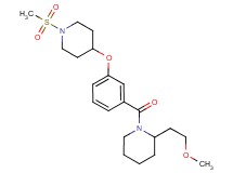 2-(2-methoxyethyl)-1-(3-{[1-(methylsulfonyl)-4-piperidinyl]oxy}benzoyl)piperidine