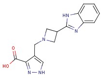 4-{[3-(1H-benzimidazol-2-yl)azetidin-1-yl]methyl}-1H-pyrazole-3-carboxylic acid