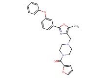 1-(2-furoyl)-4-{[5-methyl-2-(3-phenoxyphenyl)-1,3-oxazol-4-yl]methyl}piperazine