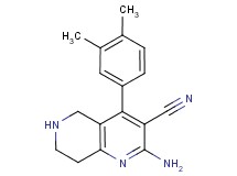 2-amino-4-(3,4-dimethylphenyl)-5,6,7,8-tetrahydro-1,6-naphthyridine-3-carbonitrile