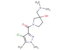 1-[(4-chloro-1,5-dimethyl-1H-pyrazol-3-yl)carbonyl]-3-[(dimethylamino)methyl]-3-pyrrolidinol