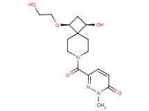 6-{[(1R*,3S*)-1-hydroxy-3-(2-hydroxyethoxy)-7-azaspiro[3.5]non-7-yl]carbonyl}-2-methyl-3(2H)-pyridazinone