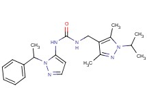 N-[(1-isopropyl-3,5-dimethyl-1H-pyrazol-4-yl)methyl]-N'-[1-(1-phenylethyl)-1H-pyrazol-5-yl]urea