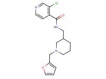 3-chloro-N-{[1-(2-furylmethyl)piperidin-3-yl]methyl}isonicotinamide