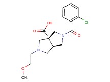 (3aR*,6aR*)-2-(2-chlorobenzoyl)-5-(2-methoxyethyl)hexahydropyrrolo[3,4-c]pyrrole-3a(1H)-carboxylic acid