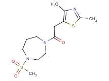 1-[(2,4-dimethyl-1,3-thiazol-5-yl)acetyl]-4-(methylsulfonyl)-1,4-diazepane