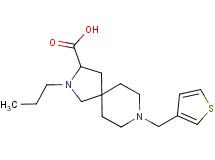 2-propyl-8-(3-thienylmethyl)-2,8-diazaspiro[4.5]decane-3-carboxylic acid