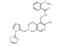 N-[(3-methyl-7-{[1-(1,3-thiazol-2-yl)-1H-pyrrol-2-yl]methyl}-5,6,7,8-tetrahydro-2,7-naphthyridin-4-yl)methyl]-2-(methylthio)benzamide