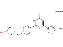 2-(4-{[(3R)-3-hydroxypyrrolidin-1-yl]methyl}phenyl)-6-(2-methyl-1,3-thiazol-4-yl)pyrimidin-4(3H)-one