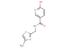 6-hydroxy-N-[(4-methyl-1,3-thiazol-2-yl)methyl]nicotinamide trifluoroacetate (salt)