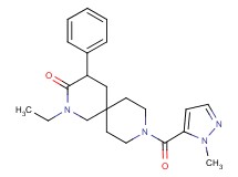 2-ethyl-9-[(1-methyl-1H-pyrazol-5-yl)carbonyl]-4-phenyl-2,9-diazaspiro[5.5]undecan-3-one