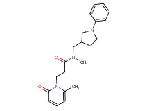 N-methyl-3-(6-methyl-2-oxo-1(2H)-pyridinyl)-N-[(1-phenyl-3-pyrrolidinyl)methyl]propanamide