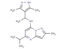 N-[1-(3,5-dimethyl-1H-pyrazol-4-yl)ethyl]-5-isopropyl-2-methylpyrazolo[1,5-a]pyrimidin-7-amine