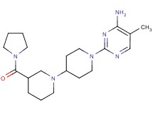 5-methyl-2-[3-(pyrrolidin-1-ylcarbonyl)-1,4'-bipiperidin-1'-yl]pyrimidin-4-amine