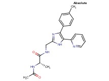 N~2~-acetyl-N~1~-{[4-(4-methylphenyl)-5-pyridin-2-yl-1H-imidazol-2-yl]methyl}-L-alaninamide