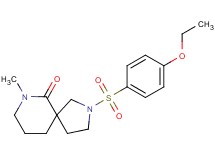 2-[(4-ethoxyphenyl)sulfonyl]-7-methyl-2,7-diazaspiro[4.5]decan-6-one