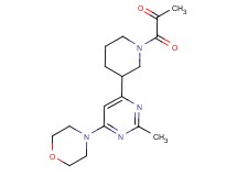 1-{3-[2-methyl-6-(4-morpholinyl)-4-pyrimidinyl]-1-piperidinyl}-1-oxoacetone