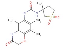 N-(3-methyl-1,1-dioxidotetrahydro-3-thienyl)-N'-(5,7,8-trimethyl-3-oxo-3,4-dihydro-2H-1,4-benzoxazin-6-yl)urea