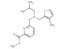 methyl 6-({isobutyl[(3-methyl-2-thienyl)methyl]amino}methyl)pyridine-2-carboxylate