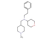 N-[(1-methyl-4-piperidinyl)methyl]-N-(2-phenylethyl)tetrahydro-2H-pyran-4-amine