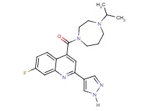 7-fluoro-4-[(4-isopropyl-1,4-diazepan-1-yl)carbonyl]-2-(1H-pyrazol-4-yl)quinoline